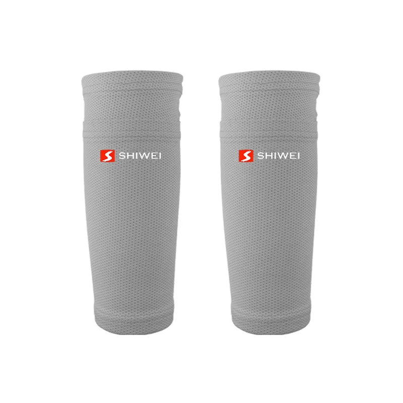 1 Pair Sports Safety Shin Pads Sleeves Breathable Football Shin Holder Instep Socks Nylon Leg Guard Sleeves for Boys Men