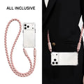 Crossbody Phone Case with Lanyard For iPhone 17Air 16 Pro Max 15 14 13  чехол на айфо Necklace Strap Cord Soft Cover