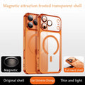 Luxury Plating Magnetic Phone Case For iPhone 17 16 Pro Max 17Pro For Magsafe Ultra Thin Hard Cover For iPhone17 15 Pro Max Case