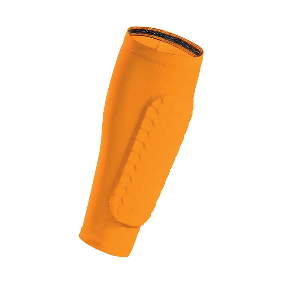 Loogdeel 1Pcs Honeycomb Calf Socks Men Football Anti-collision Anti Slip Fixed Legging Covers Foot Guard Leg Protection Sleeves
