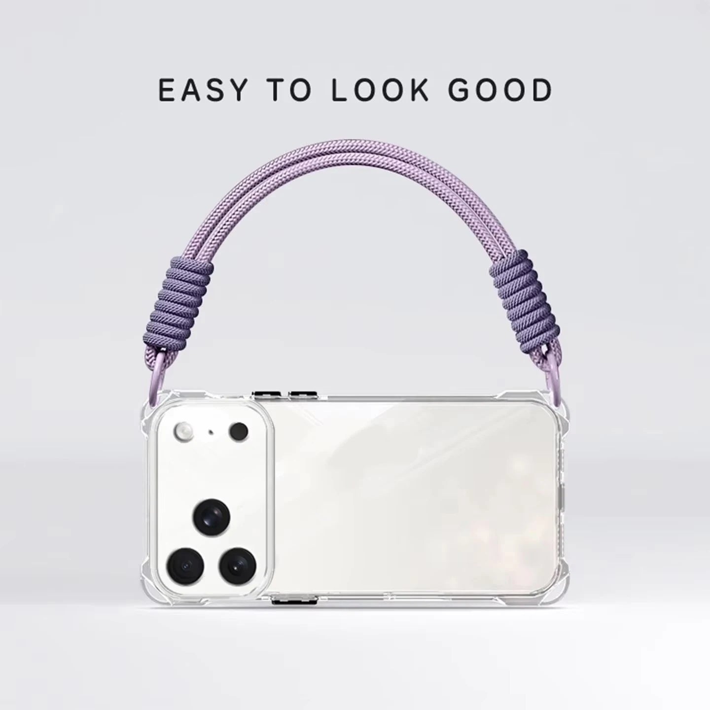 Crossbody Phone Case with Lanyard For iPhone 17Air 16 Pro Max 15 14 13  чехол на айфо Necklace Strap Cord Soft Cover