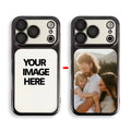 Luxury Matte Hard PC Ultra Slim Case for iPhone 17 Pro Max 16 15 14 13 Plating Camera Film Protector Customized couple photos